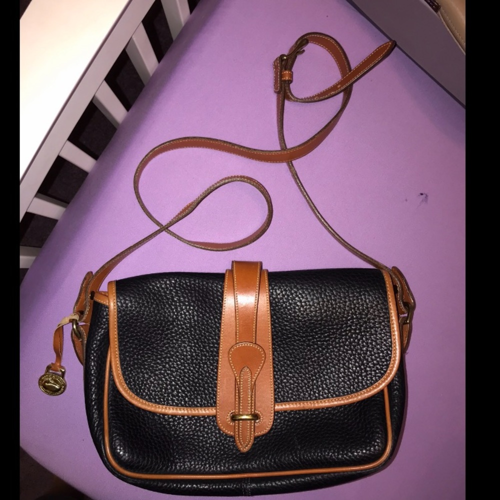Dooney & Bourke Leather Black/Brown Crossbody